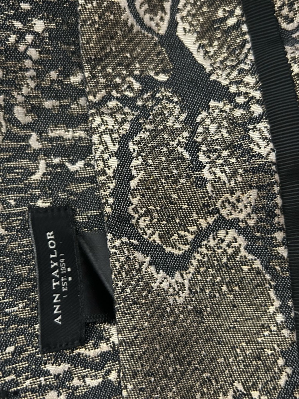 Ann Taylor Snake Print Pencil Skirt - Picture 4 of 5